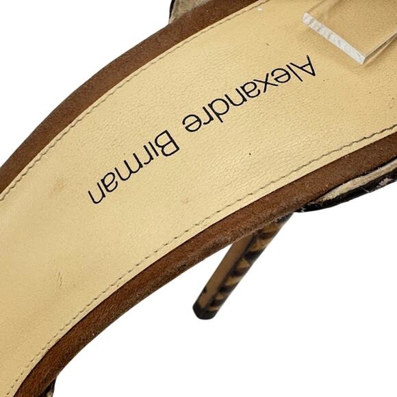 Alexandre Birman Burmese Python Ankle Strap Stiletto Heels Women’s Size EU 39 - Picture 8 of 12